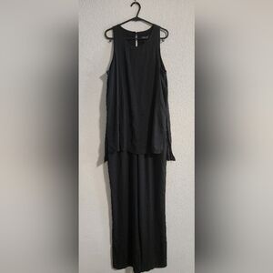 White House Black Market Sleeveless Jumpsuit Black size medium